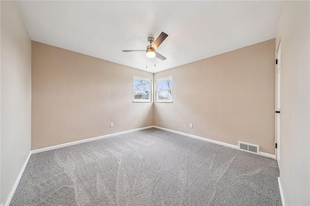 226 Old Leechburg Rd, Plum Boro, PA 15239 - carpeted empty room featuring ceiling fan, baseboards, and visible vents