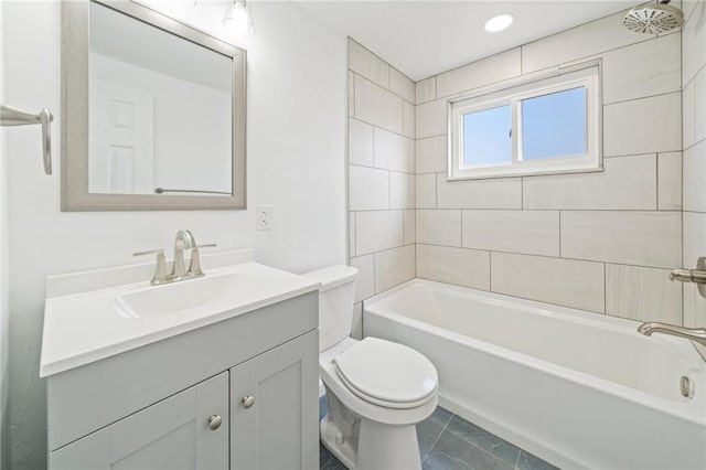226 Old Leechburg Rd, Plum Boro, PA 15239 - full bath featuring toilet, vanity, and shower / bathtub combination