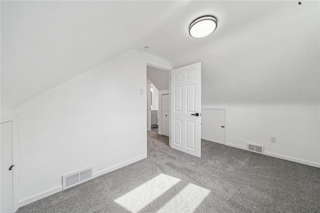 226 Old Leechburg Rd, Plum Boro, PA 15239 - additional living space featuring carpet, visible vents, baseboards, and vaulted ceiling