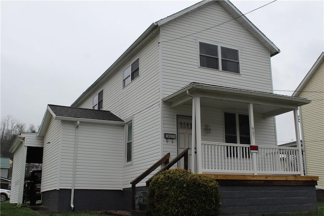 607 River St, W Brownsville, PA 15417 - view of front of property with a porch