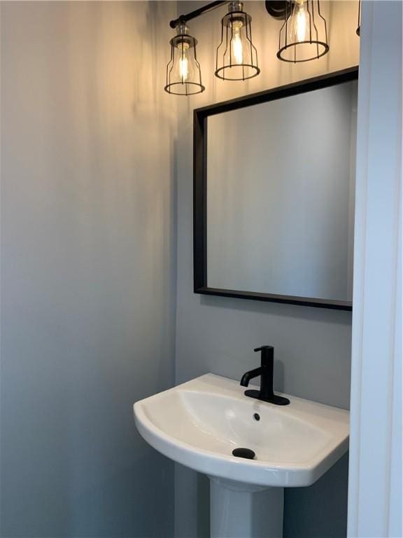 bathroom with a sink