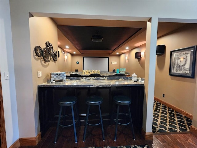 288 Latonka Dr, Jackson Twp Mer, PA 16137 - cinema featuring wood finished floors, baseboards, and recessed lighting