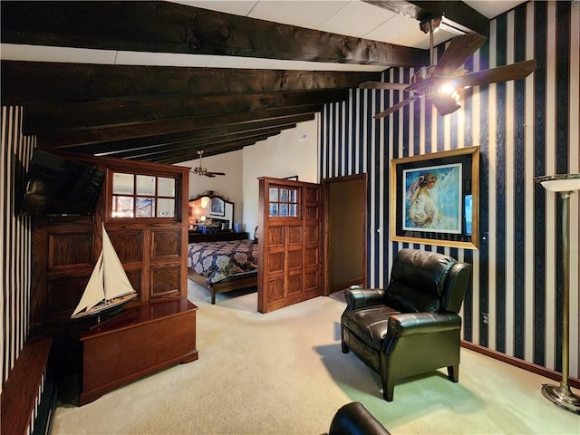 288 Latonka Dr, Jackson Twp Mer, PA 16137 - sitting room with carpet floors and wallpapered walls