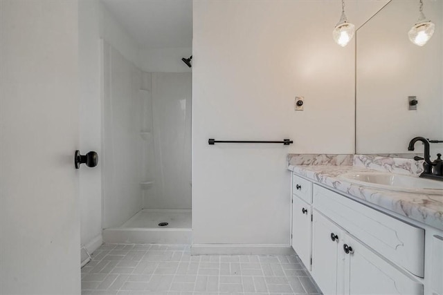 112 Carol Dr, Peters Twp, PA 15317 - bathroom featuring vanity and a shower