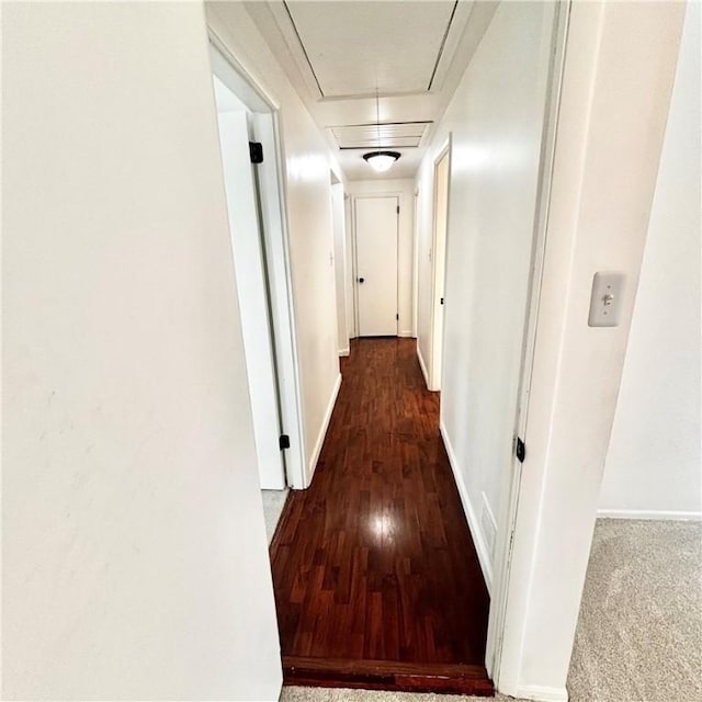 112 Carol Dr, Peters Twp, PA 15317 - hallway with attic access and wood finished floors