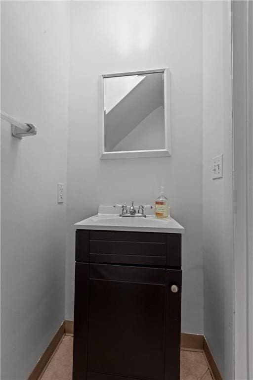 137 Loire Valley Dr, Shaler, PA 15209 - bathroom featuring tile patterned floors, vanity, and baseboards