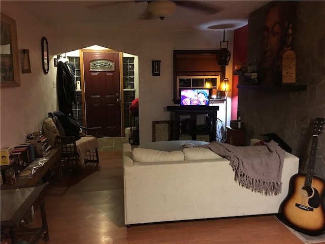 856 School St, Clairton, PA 15025 - living room with wood finished floors