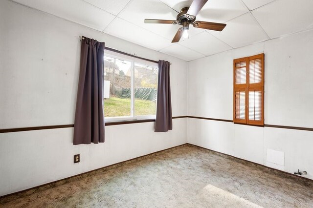 3555 Middleboro Rd, Castle Shannon, PA 15234 - carpeted empty room featuring ceiling fan