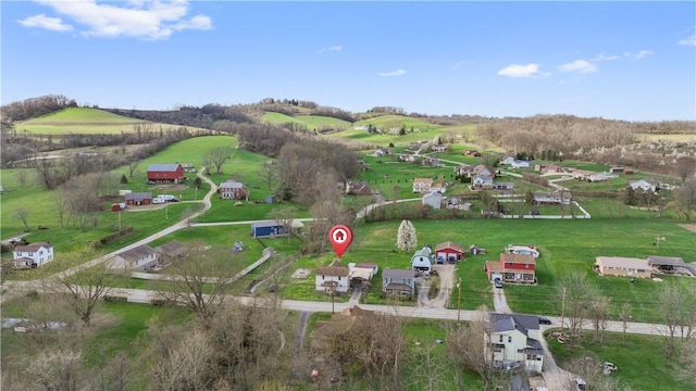 2814 W Crawford Ave, Connellsville, PA 15425 - bird's eye view with a rural view