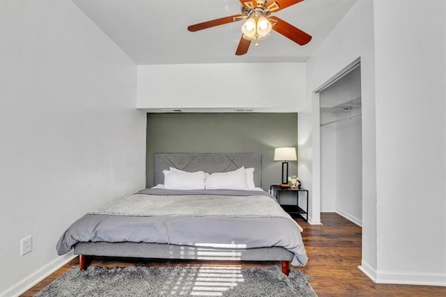 329 Downing St, Polish Hill, PA 15219 - bedroom with wood finished floors, baseboards, and a ceiling fan
