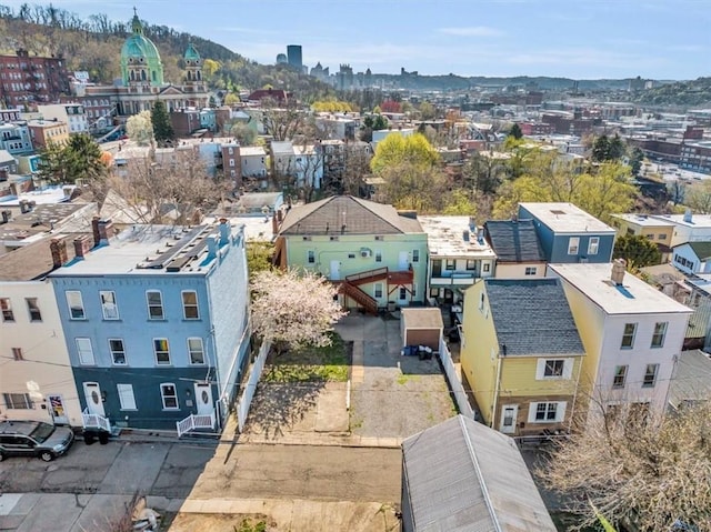 329 Downing St, Polish Hill, PA 15219 - birds eye view of property featuring a city view