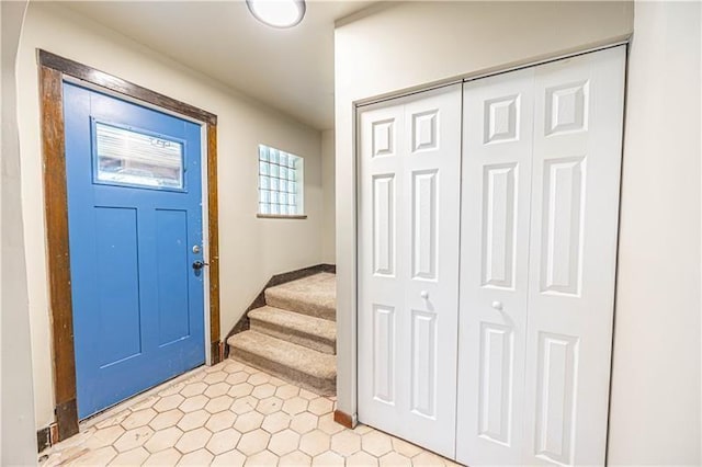 entryway with stairway
