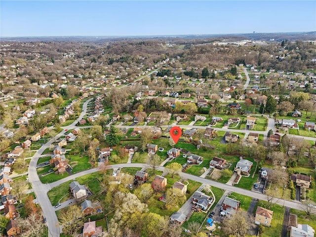 drone / aerial view featuring a residential view