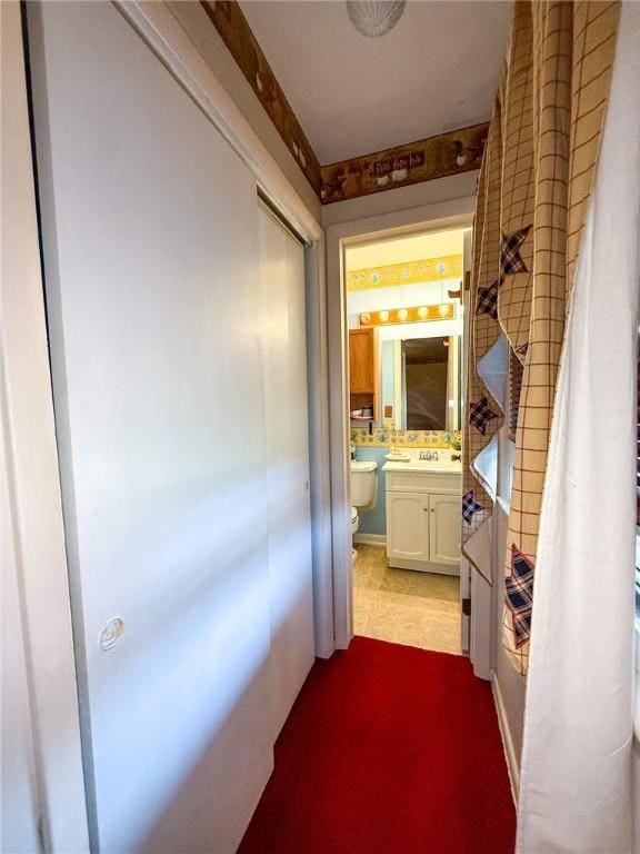 210 Locust St, Rural Valley Boro, PA 16249 - hallway with a sink
