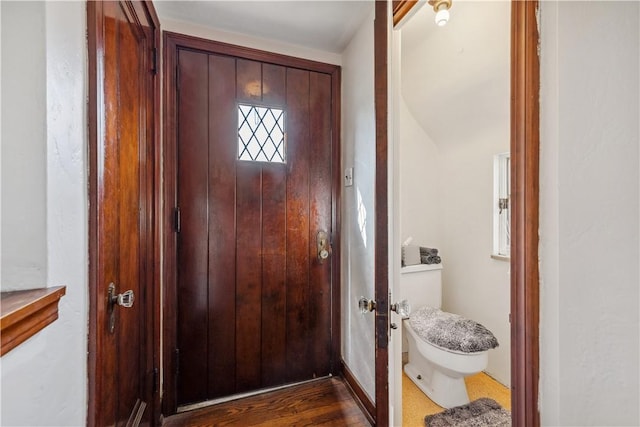 210 Morewood Rd, Shaler, PA 15116 - foyer entrance with dark wood-type flooring