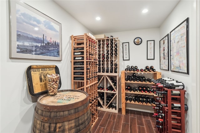 918 W Waldheim Rd, Fox Chapel, PA 15215 - wine area with wood finished floors and recessed lighting