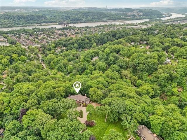 918 W Waldheim Rd, Fox Chapel, PA 15215 - bird's eye view of a large body of water and a heavily wooded area