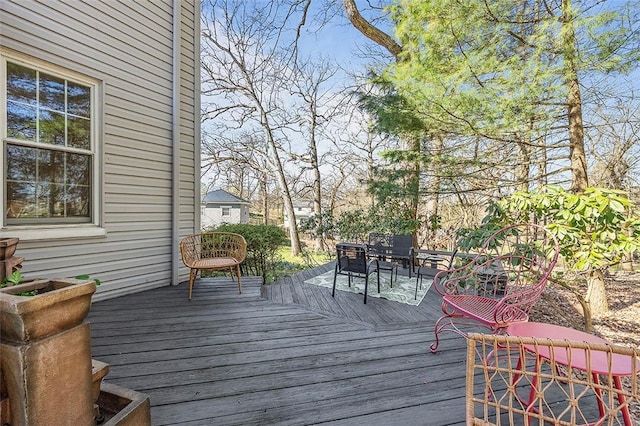 1556 W Ingomar Rd, Franklin Park, PA 15237 - wooden deck featuring outdoor dining area