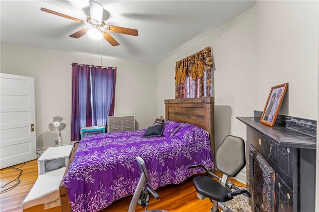 101 Cherry Ave, Houston, PA 15342 - bedroom featuring ceiling fan and wood finished floors