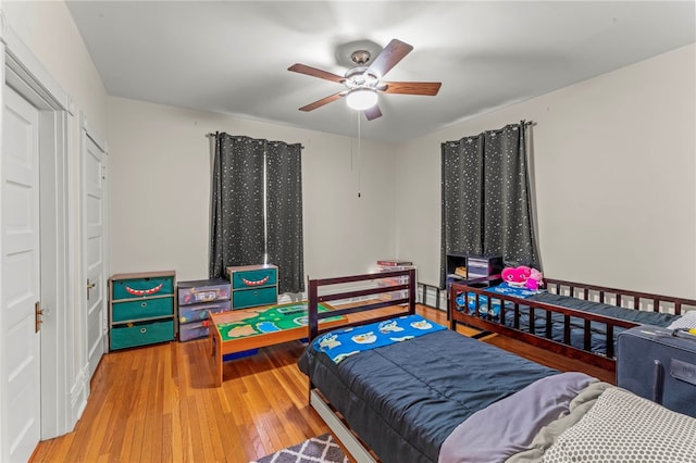 101 Cherry Ave, Houston, PA 15342 - bedroom featuring a ceiling fan and hardwood / wood-style flooring