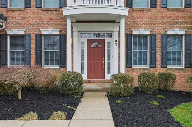 107 Stafford Ct, Ohio Twp, PA 15237 - entrance to property with brick siding and a balcony