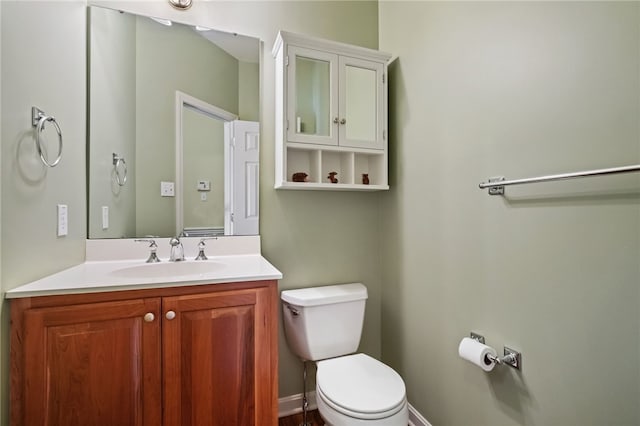 107 Stafford Ct, Ohio Twp, PA 15237 - bathroom with toilet, vanity, and baseboards