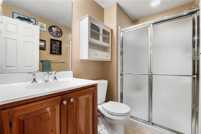 107 Stafford Ct, Ohio Twp, PA 15237 - bathroom with toilet, a shower stall, and vanity