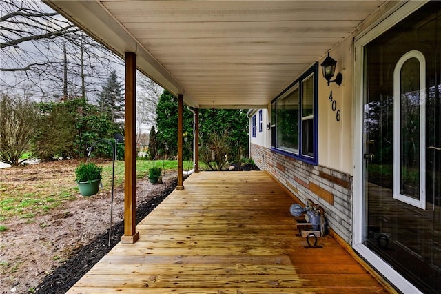 view of wooden terrace