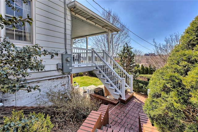 552 N Maple Ave, City Of Greensburg, PA 15601 - exterior space with a patio area and stairs