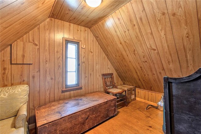 552 N Maple Ave, City Of Greensburg, PA 15601 - bonus room with wood walls, wood ceiling, vaulted ceiling, and wood finished floors
