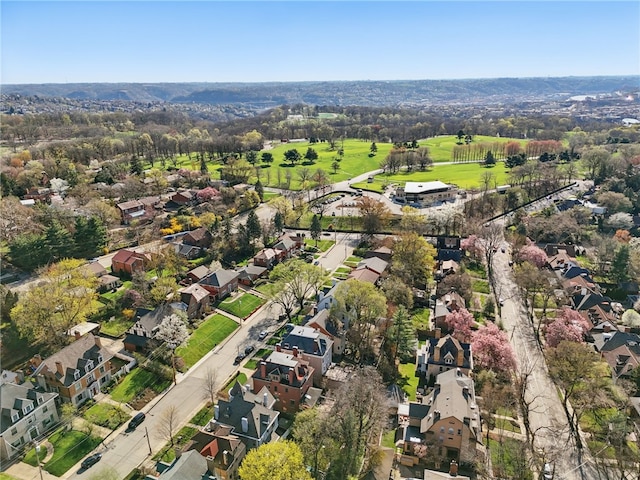 drone / aerial view featuring a residential view