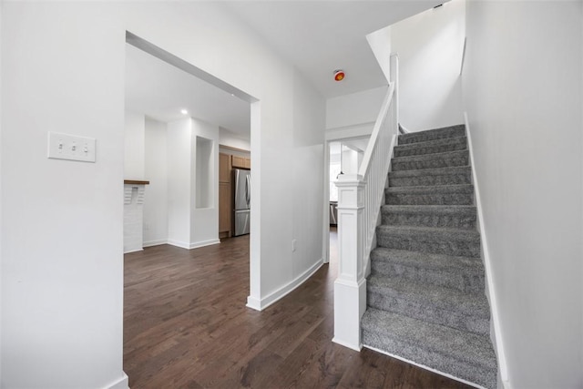 1523 Westmoreland Ave, Lincoln-Larimer, PA 15206 - stairway featuring baseboards and wood finished floors