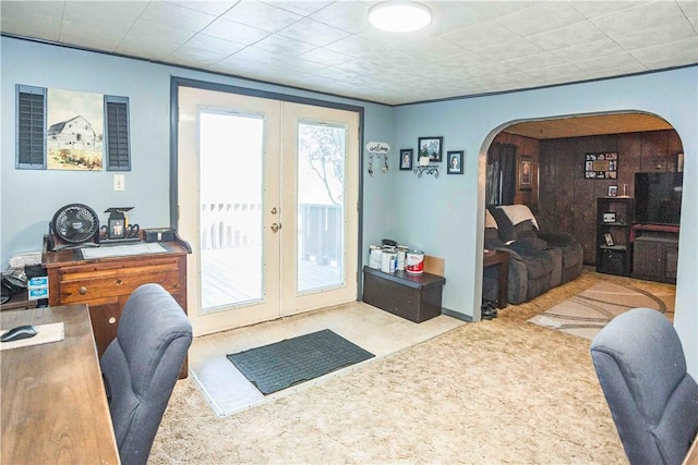448 E Main St, Dayton, PA 16222 - doorway to outside with arched walkways and french doors