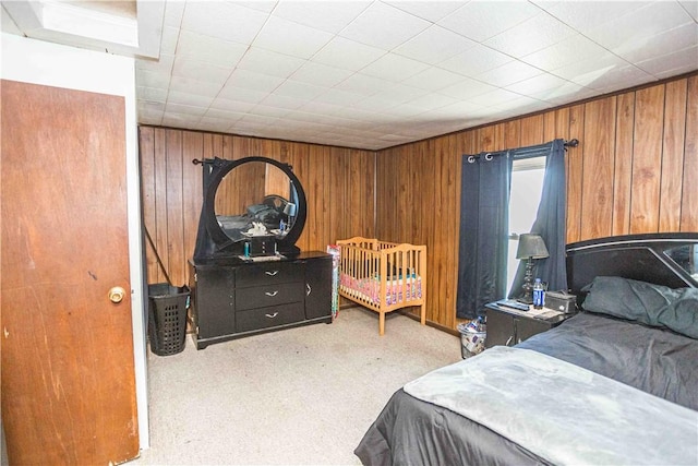 448 E Main St, Dayton, PA 16222 - bedroom with wood walls and carpet