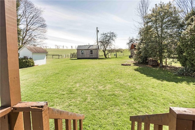 448 E Main St, Dayton, PA 16222 - view of yard featuring fence and an outbuilding