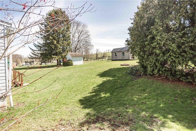 448 E Main St, Dayton, PA 16222 - view of yard with an outdoor structure and a shed