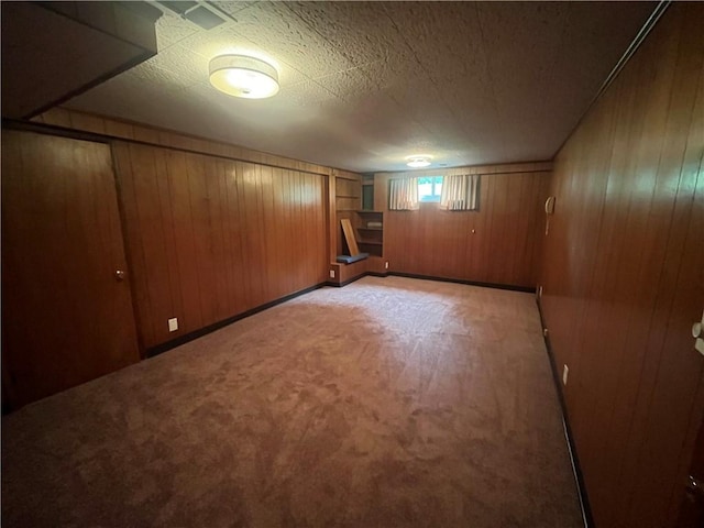 126 Peony Ave, Ross Twp, PA 15229 - below grade area with wooden walls and light carpet