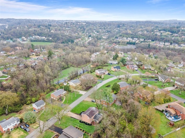 birds eye view of property featuring a residential view