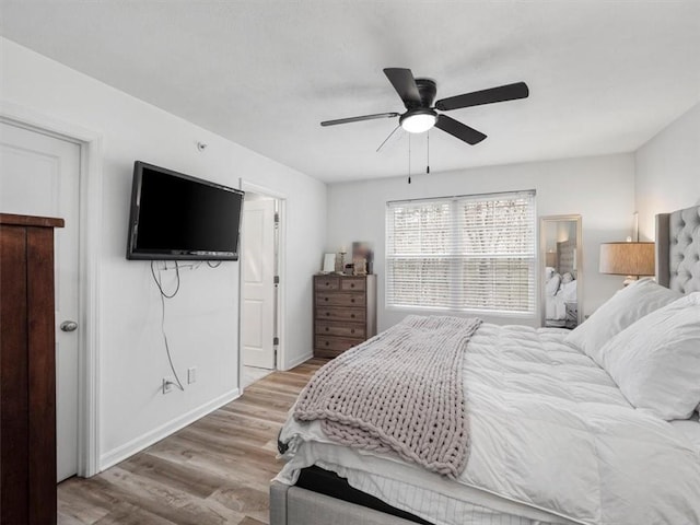 308 Thurgood Dr, Marshall, PA 15086 - bedroom featuring baseboards, a ceiling fan, and wood finished floors