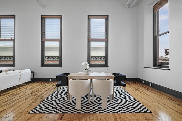 3080 Smallman St, Downtown Pgh, PA 15201 - living area featuring hardwood / wood-style floors and baseboards