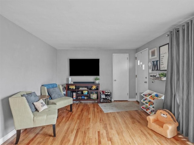435 Elaine Dr, Baldwin Boro, PA 15236 - living room with baseboards and wood finished floors