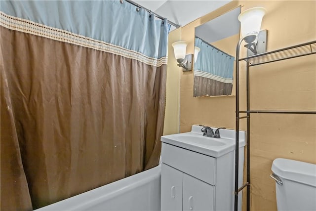 1713 Turner Ave, Wilkinsburg, PA 15221 - bathroom with shower / bath combo, vanity, and toilet