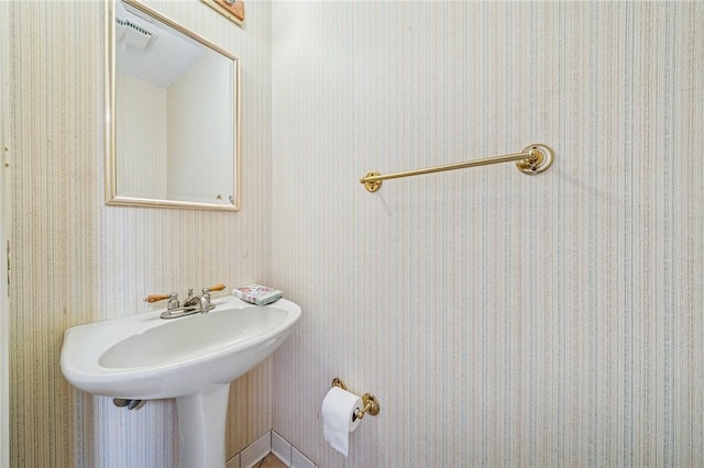bathroom with visible vents
