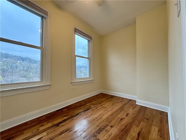 3730 Liberty Ave, Lawrenceville, PA 15201 - unfurnished room featuring baseboards, a ceiling fan, and wood finished floors