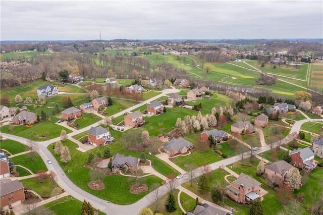 bird's eye view featuring a residential view