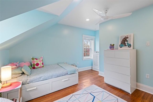 6649 Kinsman Rd, Squirrel Hill, PA 15217 - bedroom featuring recessed lighting, ceiling fan, baseboards, and wood finished floors