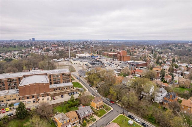 drone / aerial view featuring a view of city