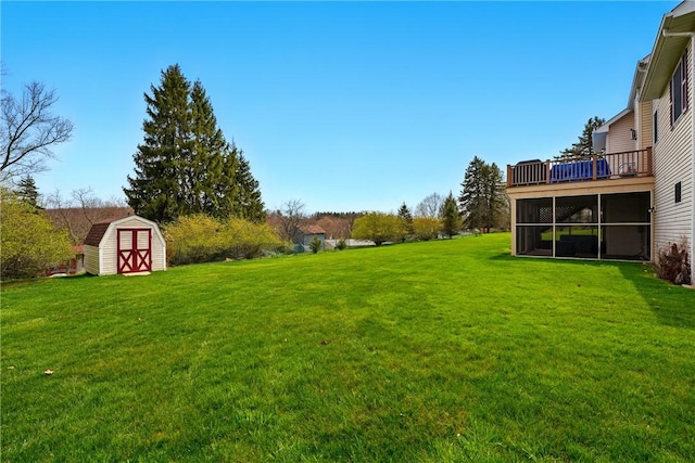 105 Hillcrest Rd, Penn Twp But, PA 16053 - view of grassy yard featuring a wooden deck
