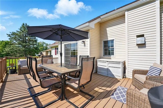105 Hillcrest Rd, Penn Twp But, PA 16053 - wooden terrace featuring outdoor dining area