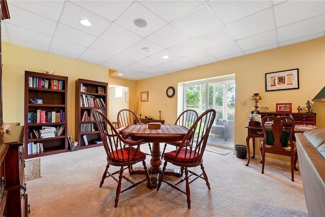 105 Hillcrest Rd, Penn Twp But, PA 16053 - carpeted dining room featuring a drop ceiling